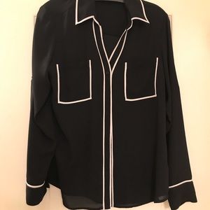 Express black blouse